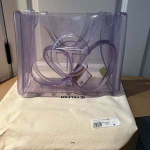 Telfar x Melissa medium jelly bag. Still in box, with tags never used